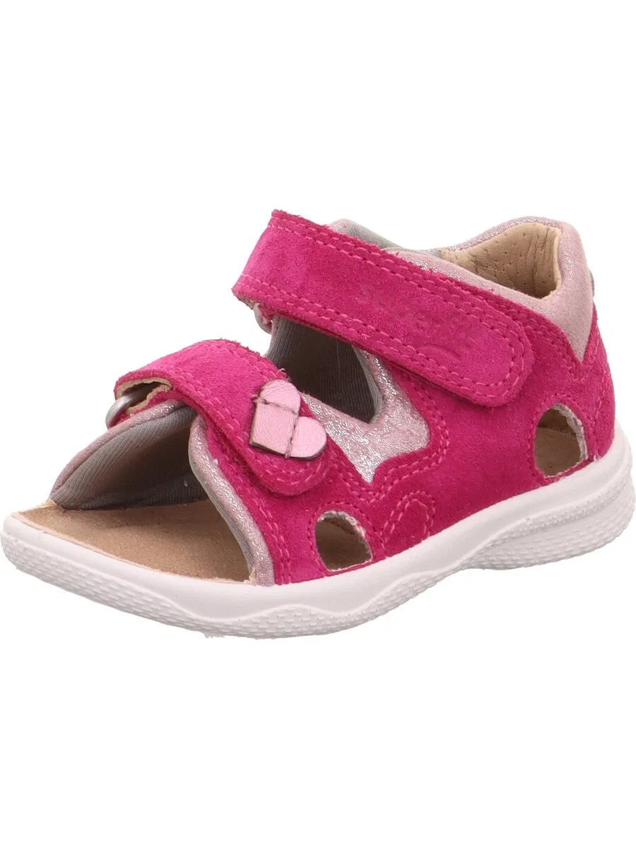 Детские кроссовки SUPERFIT First-Step 'Polly' в нежно-розовом и темно-розовом цветах