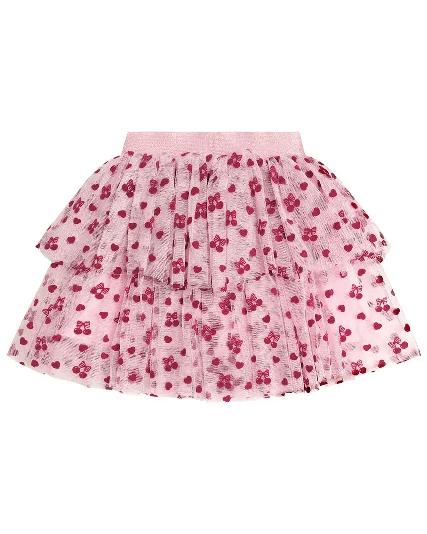 Детская юбка из фатина с принтом Cherry Pie Huxbaby, оранжевый — фото 2