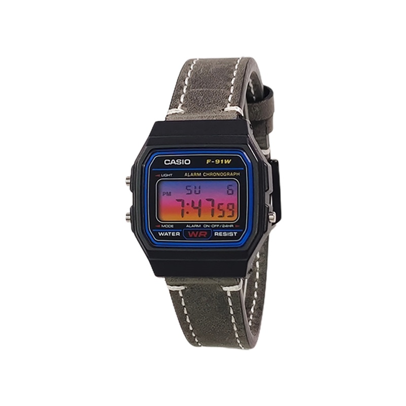 

CASIO Часы Retrofit Series Quartz Movement Genuine Leather Strap Watch Men's Watch Black Dial
