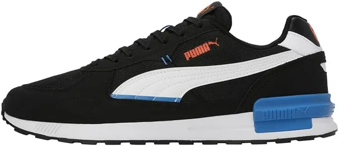Кроссовки PUMA Graviton унисекс, белый/черный/оранжевый — фото 2