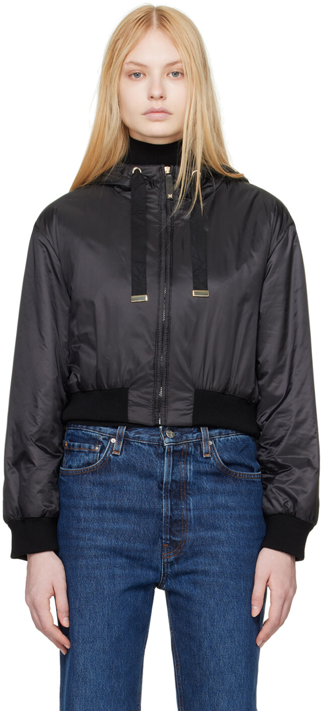 

Черный - Бомбер с капюшоном The Cube Max Mara