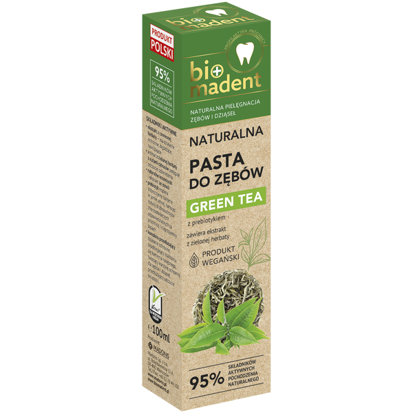 

Зубная паста, 100 мл Bio Madent Green tea