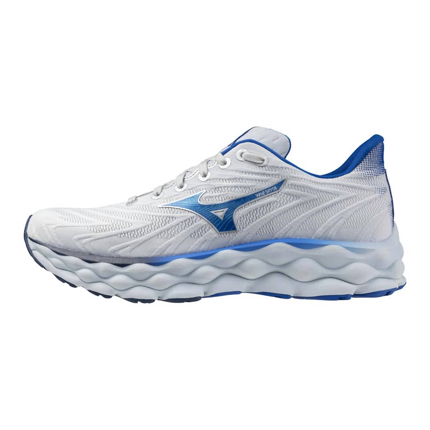 

Мужские кроссовки Wave Sky 8 в цвете Plein Air/Laser Blue Mizuno, Plein Air/Laser Blue