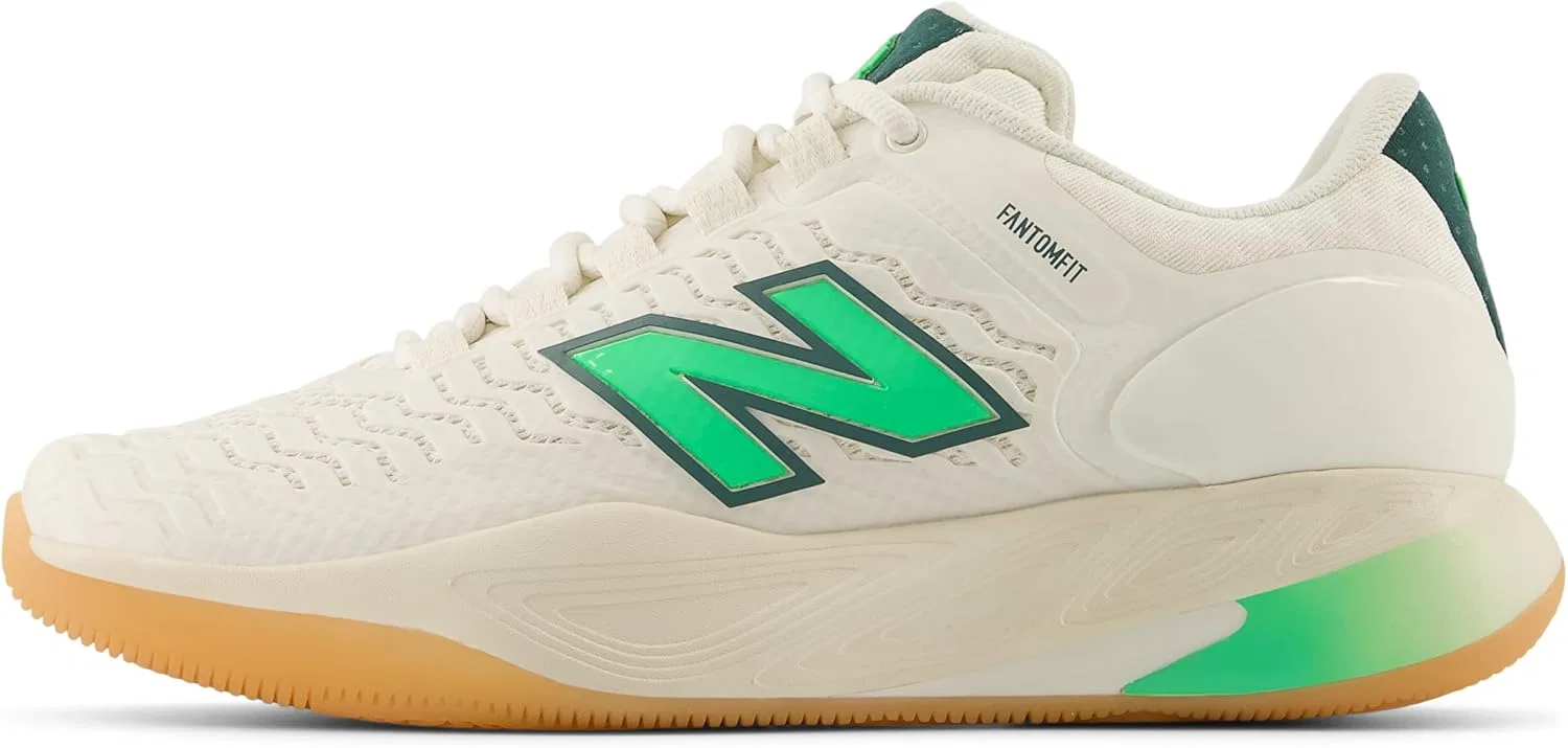 Кроссовки для тенниса New Balance Fresh Foam X Ct-Rally V2, Sea Salt/Lime Leaf — фото 2