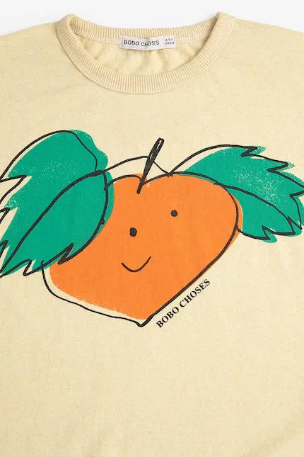 Футболка детская из хлопка Tangerine Bobo Choses, желтый — фото 3