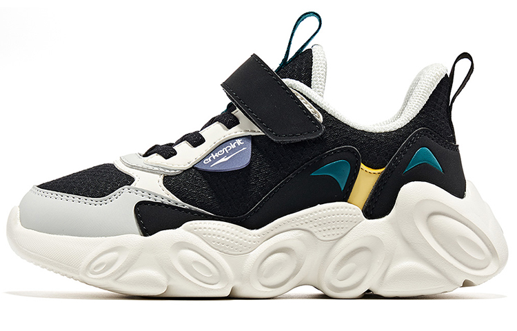 

Низкие детские повседневные туфли Black White Kids' ERKE KIDS, черный/айвори белый