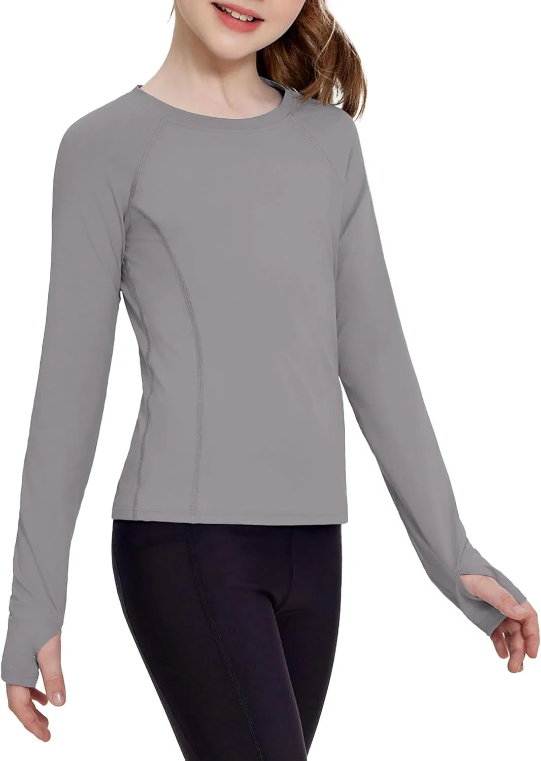 Детская футболка с длинным рукавом Zaclotre, Light Grey