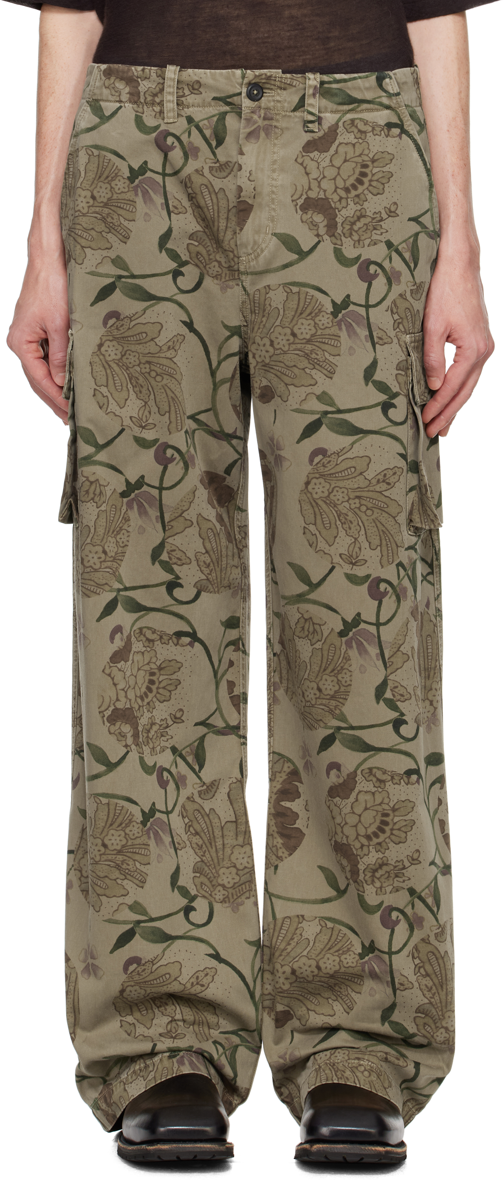 

Коричневые брюки-карго Mount OUR LEGACY, Spotting Rose Seventies Sateen