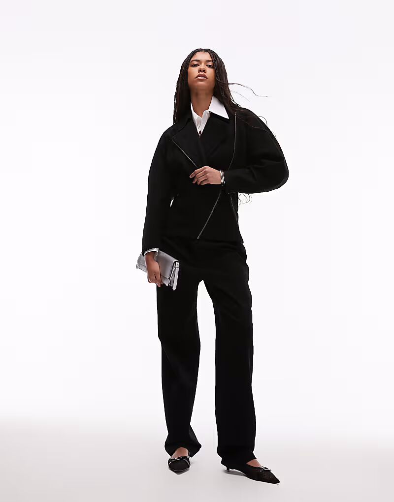 

Узкие джинсовые брюки ASOS DESIGN с фурнитурой черного цвета