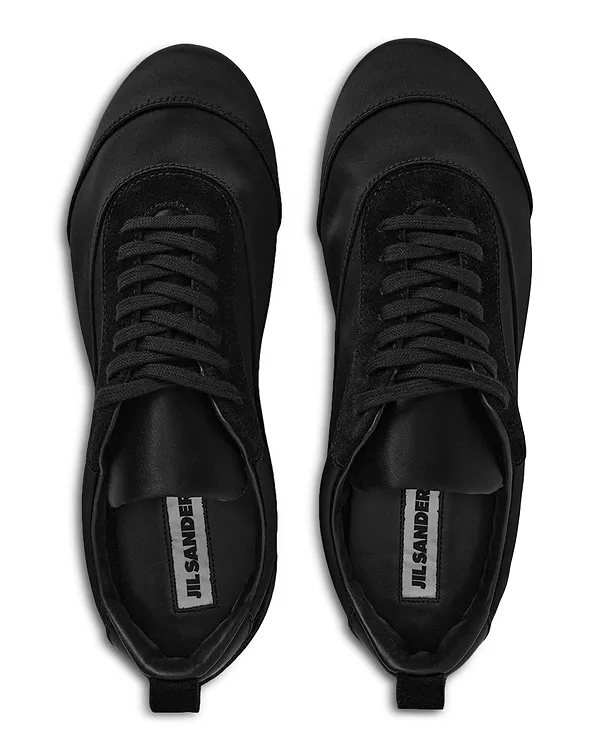 Женские низкие кроссовки Jil Sander, черный — фото 3