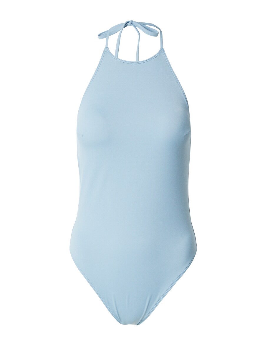 

Купальник с халтернеем Calvin Klein Swimwear High neck Swimsuit, пастельный синий