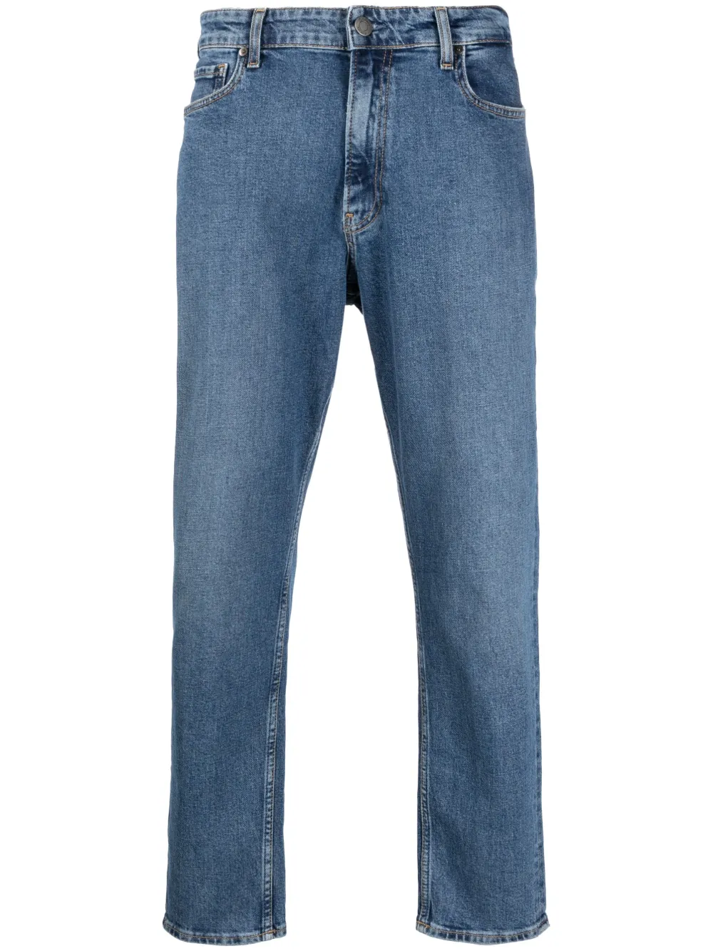 

Зауженные джинсы с логотипом Calvin Klein, синий