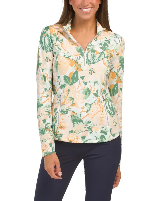 

Куртка для йоги с четвертью молнией Laura Ashley, цвет Floral