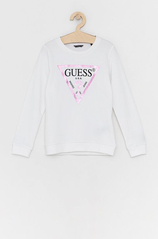 

Детская хлопковая толстовка Guess, белый