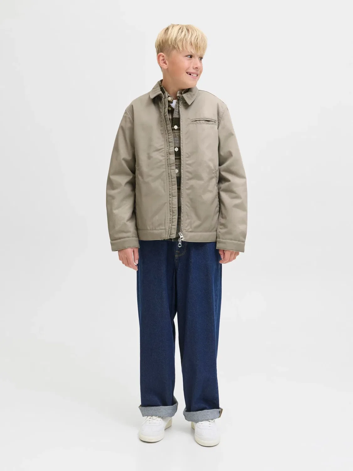 Куртка из полиэстера JACK & JONES Junior, laurel oak — фото 4