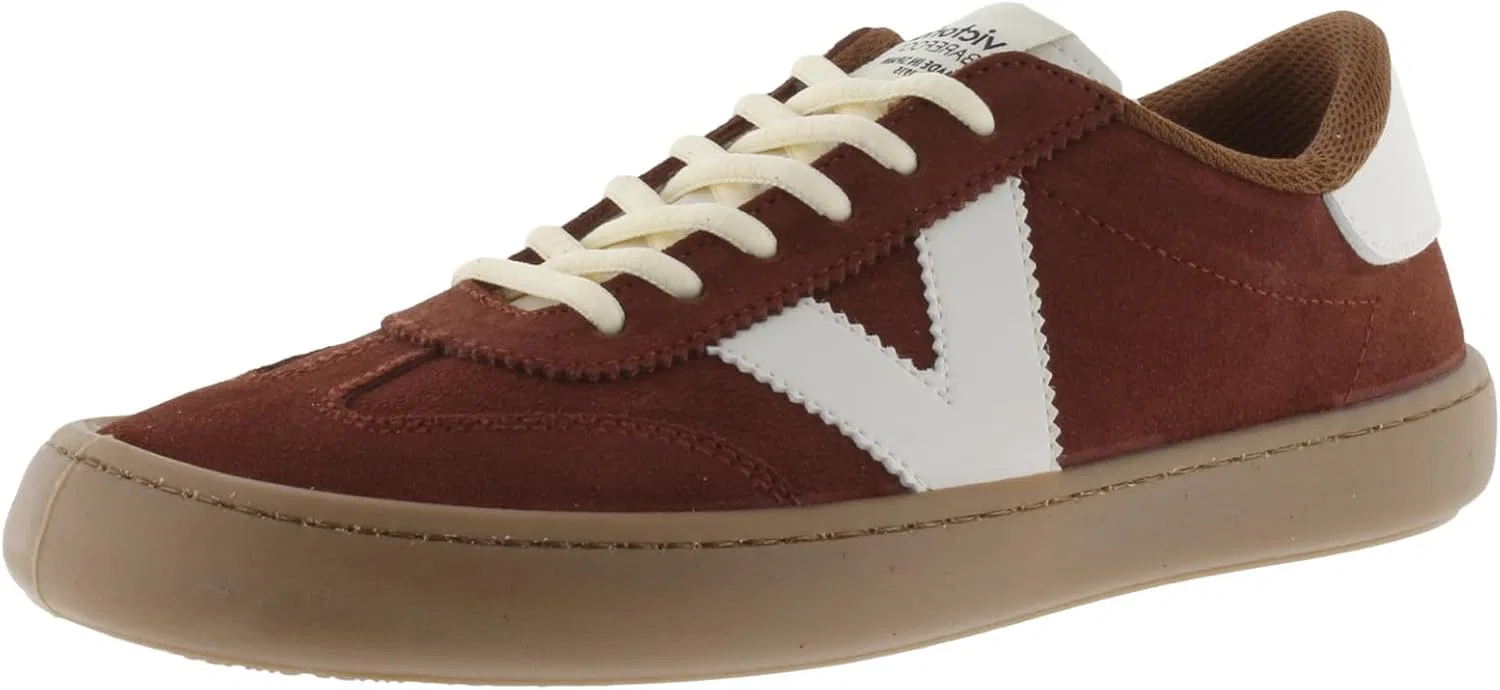 Кроссовки victoria Low-Top Unisex Olmo Split Leather Barefoot & Contrast Parts & Caramel Sole 1186103 for Adults, Earth