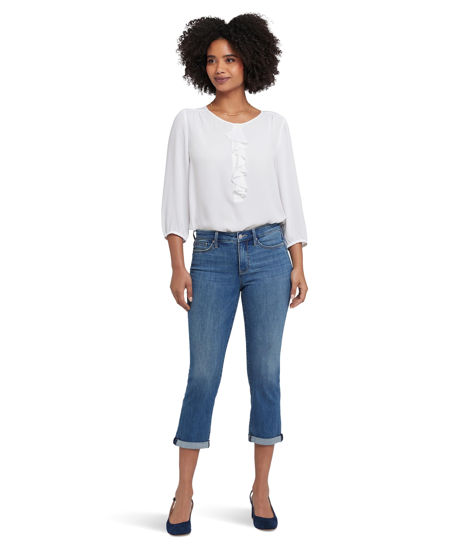 

Джинсы NYDJ Petite Chloe Skinny Capri Jeans In Costa Brava, Costa Brava