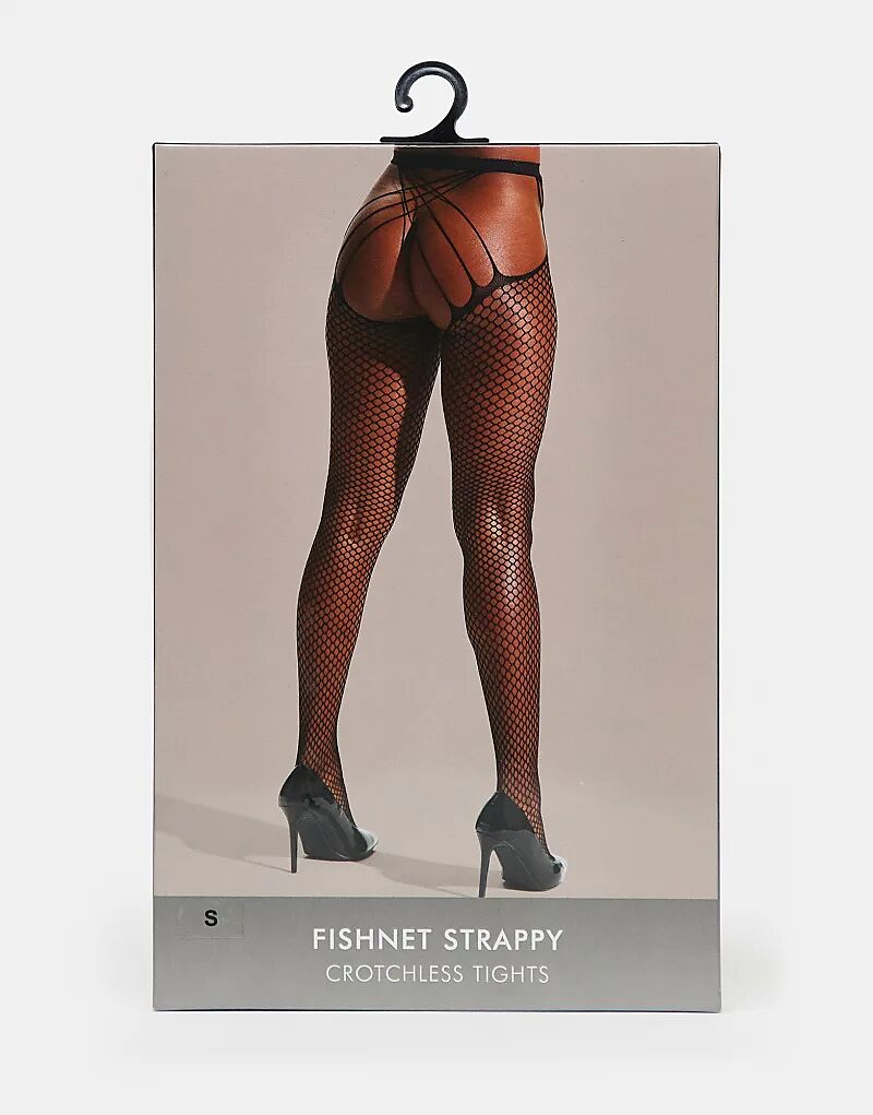 

Колготки в сеточку Ann Summers с вырезом черного цвета