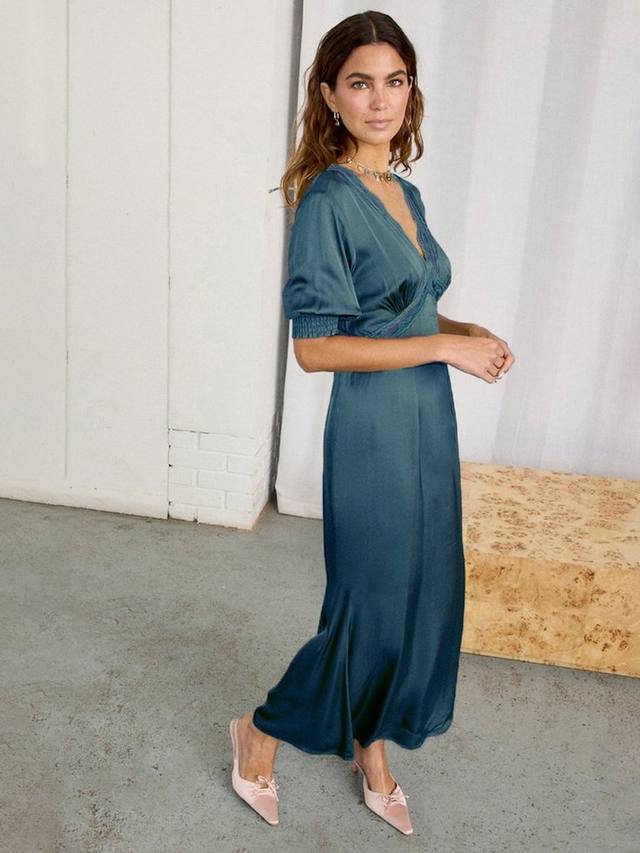 

Платье с кружевной отделкой May Never Fully Dressed, Teal