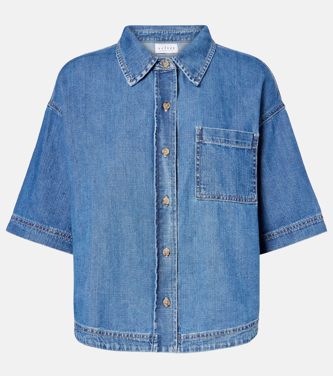 

Джинсовая рубашка Kaddy Velvet, Classic