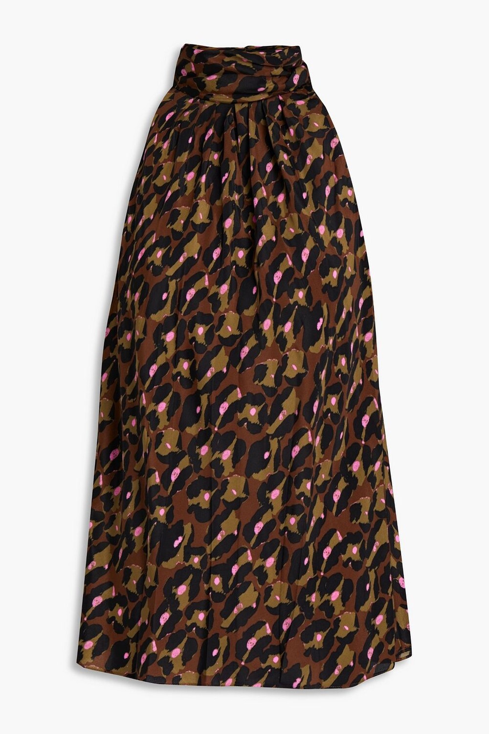 

Топ из крепдешина Dove с леопардовым принтом DIANE VON FURSTENBERG, животный принт
