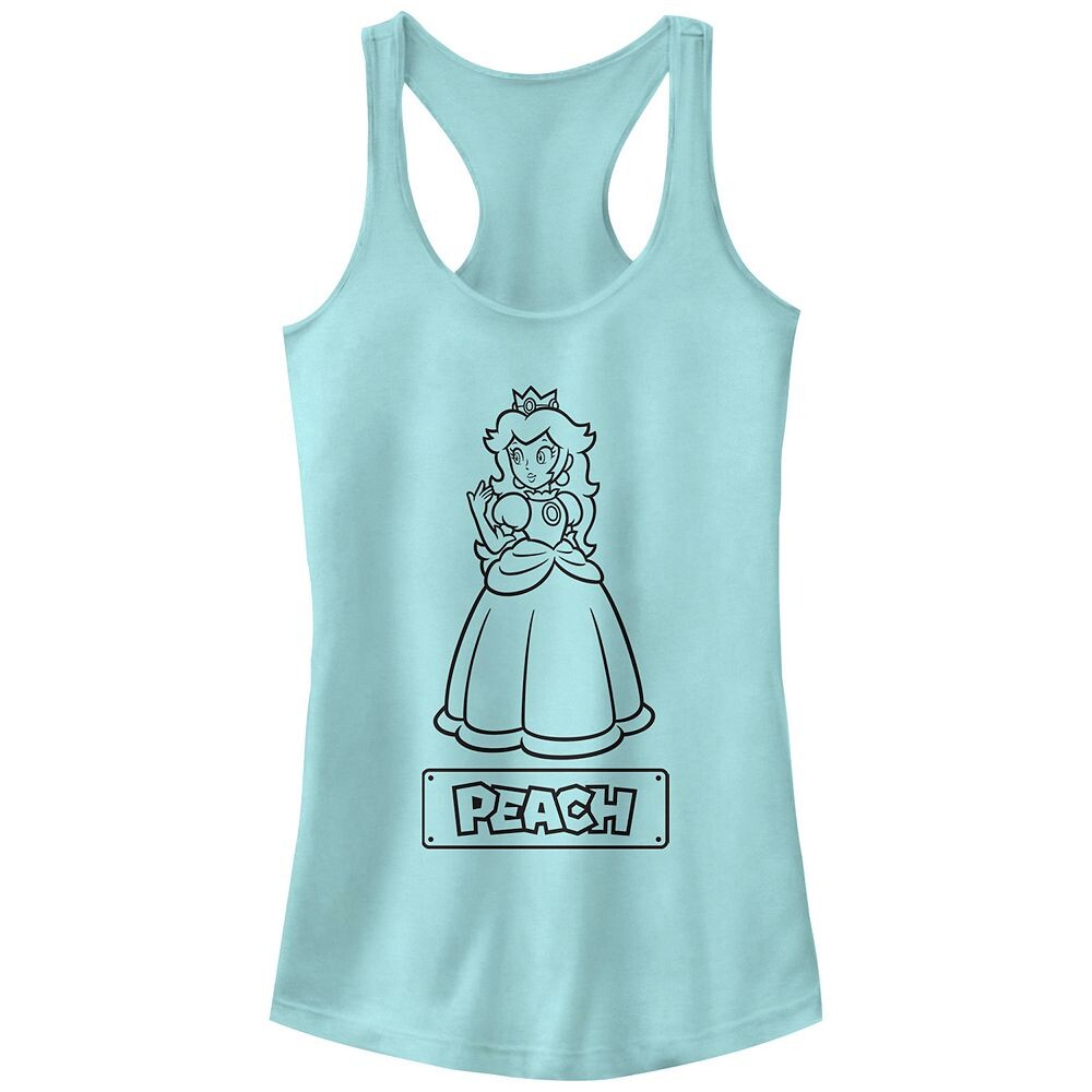 

Детская майка Nintendo Super Mario Bros Princess Peach Racerback Licensed Character, цвет Cancun