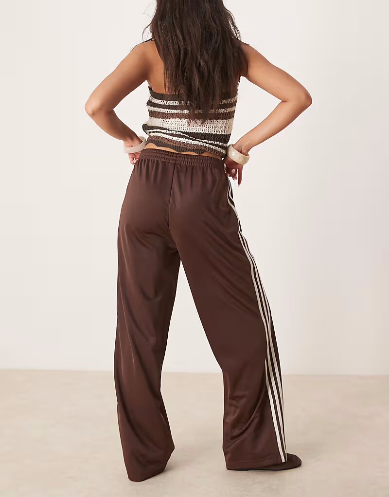 Спортивные брюки Adidas Originals Firebird Loose коричневого цвета — фото 3