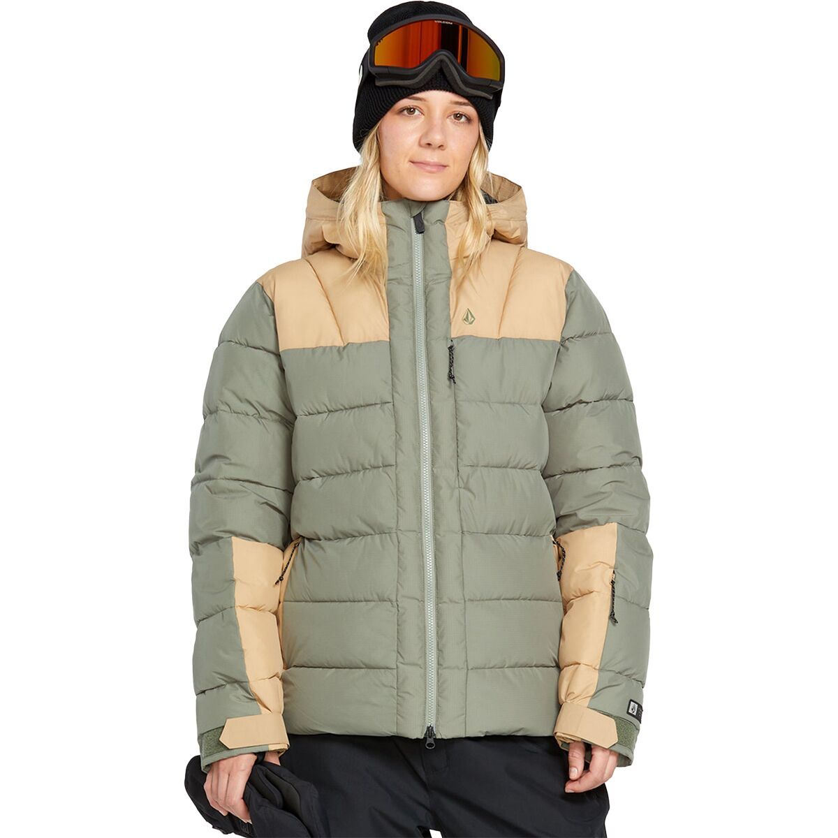 

Пуховик Puffleup Volcom, зеленый