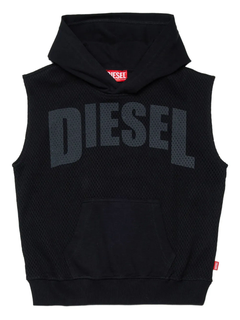 

Худи Smesh Over без рукавов Diesel Kids, черный