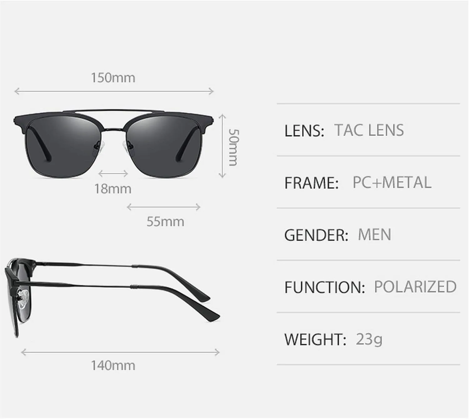 

Солнцезащитные очки Willochra с поляризацией для женщин и мужчин, защита от УФ-излучения, модные, винтажные, круглые, квадратные, зеркальные, 2pack-matte Black&black