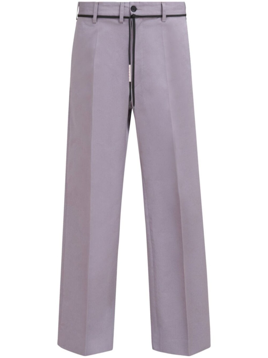 

Marni прямые брюки с поясом, фиолетовый