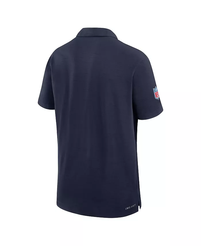 Мужская поло для игры в гольф Tennessee Titans 2024/25 в синем цвете Nike — фото 3