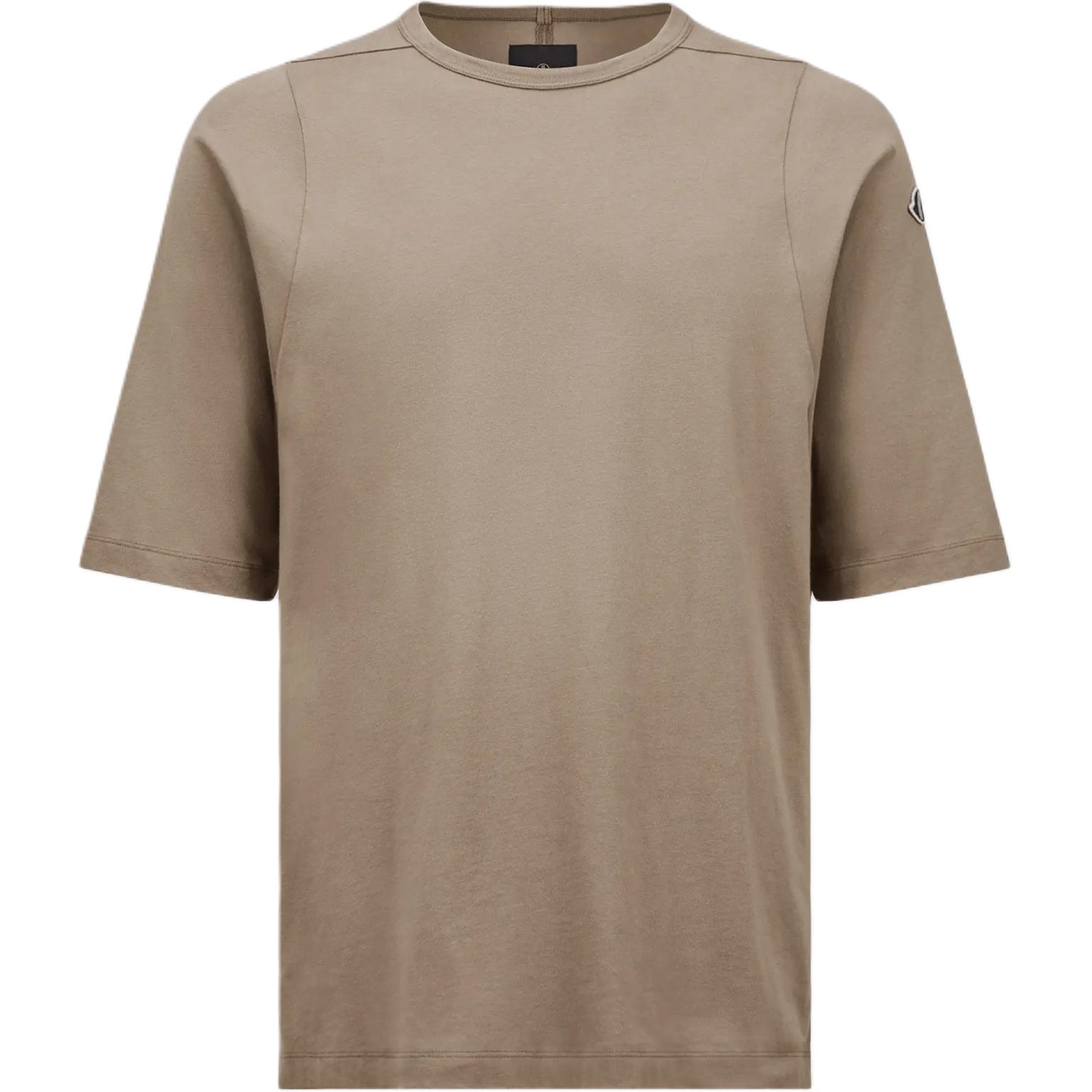 

Moncler X Rick Owens Knitted Crewneck Short Sleeve Tee MONCLER GENIUS, Taupe, Коричневый, Moncler X Rick Owens Knitted Crewneck Short Sleeve Tee MONCLER GENIUS, Taupe