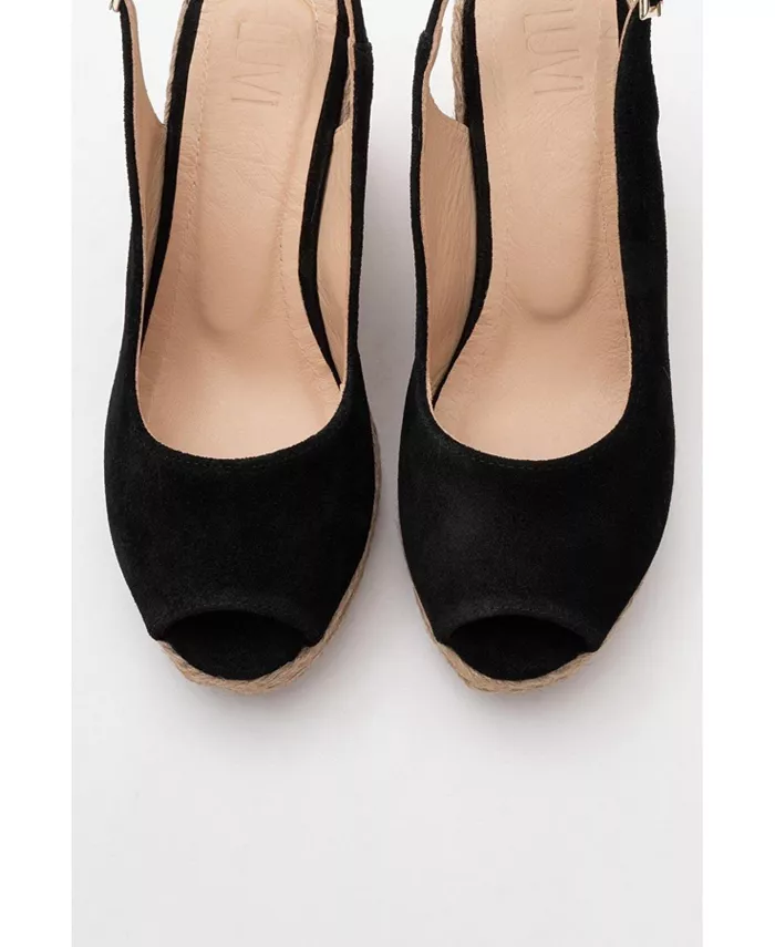 Райан Эспадрильи из замши (женские) Forever & Always Shoes, черный — фото 3