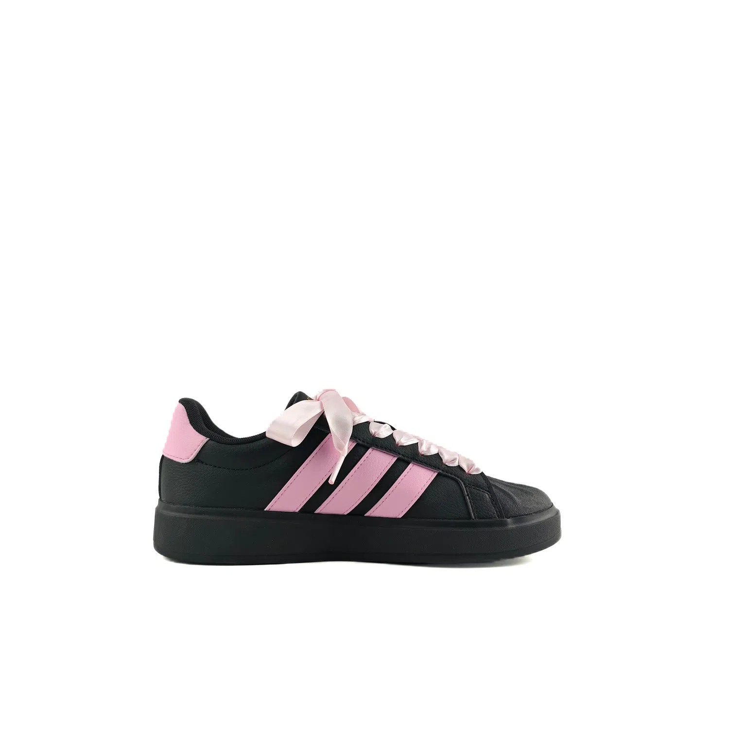 Детские кроссовки для скейтбординга Street Talk Adidas, Black Pink — фото 3