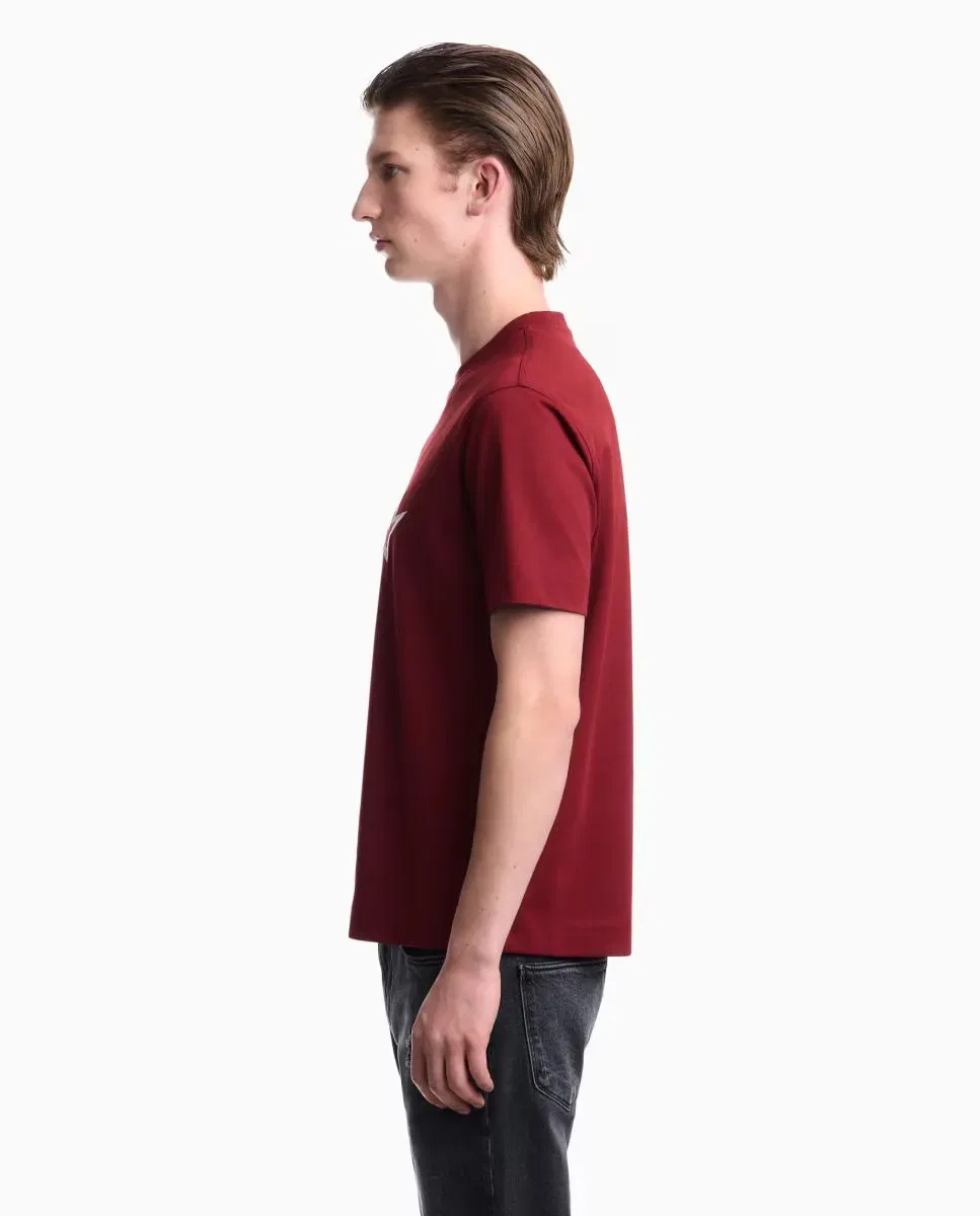 Мужская футболка с коротким рукавом с логотипом Emporio Armani, Red — фото 4