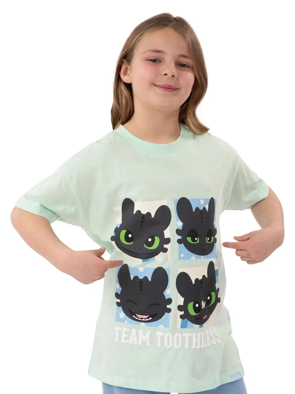 Футболка How to Train Your Dragon Toothless Character, зеленая — фото 3
