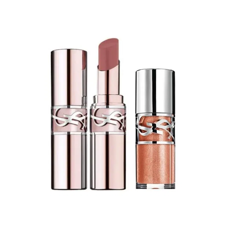 Набор для макияжа губ Boba Lip Frost, SAINT LAURENT, Daring Love