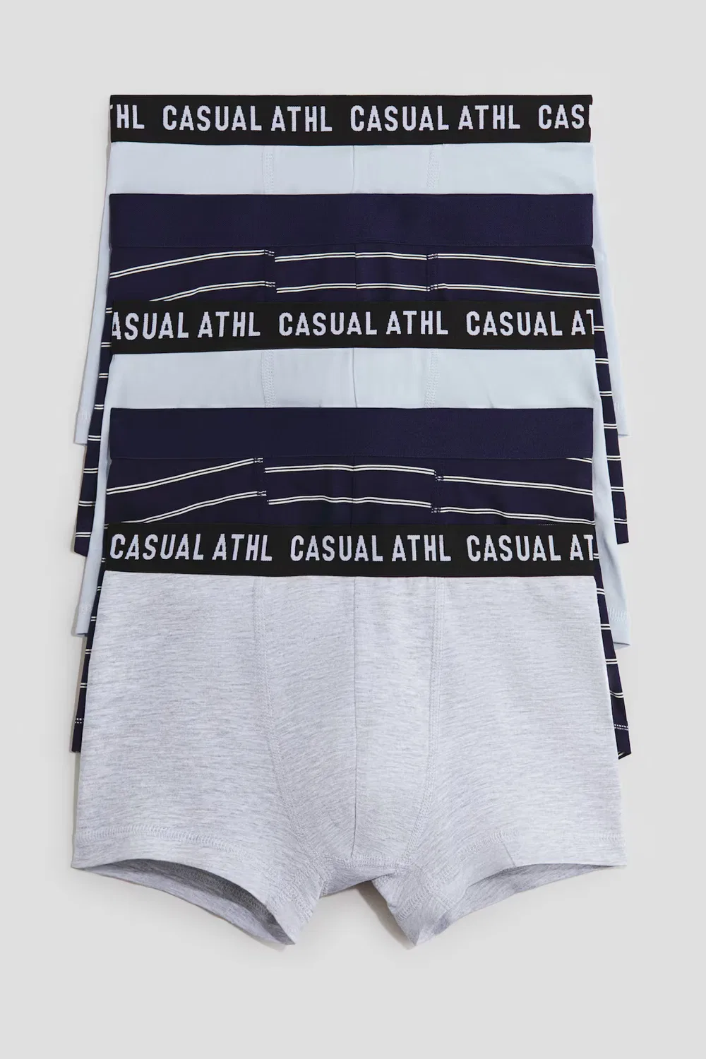 Боксеры 5 шт. H&M, Dunkelblau/Gestreift