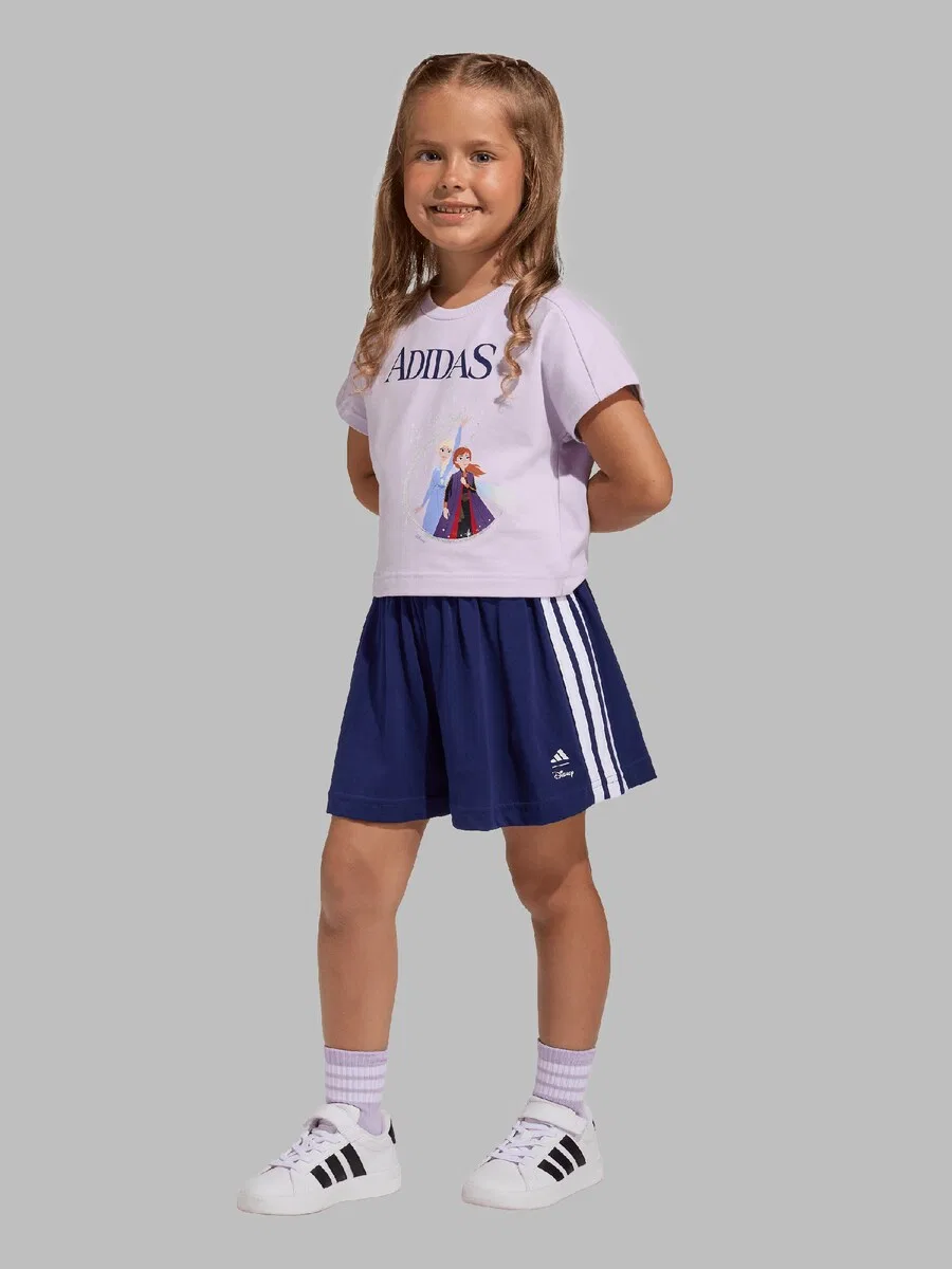 Спортивный костюм ADIDAS SPORTSWEAR «Футболка ADIDAS DISNEY FROZEN» сиреневого цвета — фото 3