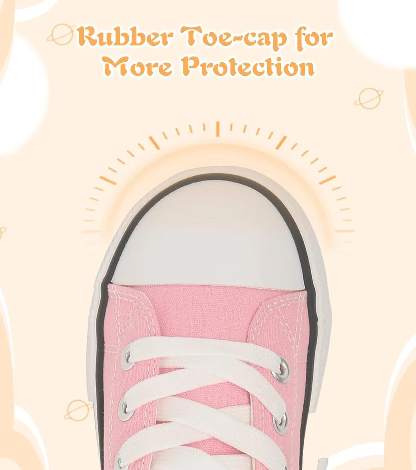 Детские кеды для девочек с мягкой стелькой Cofopo, Pink — фото 4