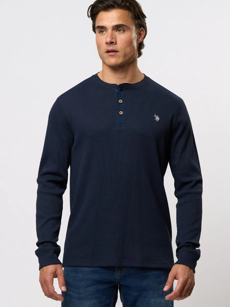 Футболка U.S. Polo Assn. 'UMRex' сапфирового цвета — фото 4