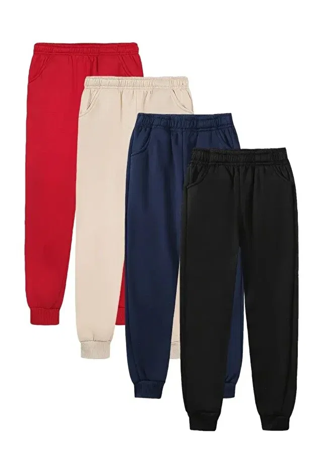 Детские спортивные штаны для мальчиков с регулируемым поясом Daxis Sportwear Company, Red-Bone-Blue-Black