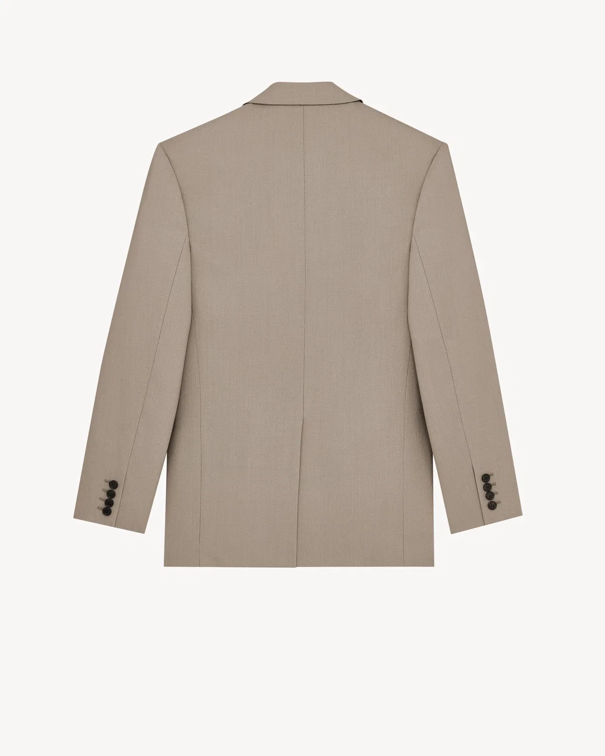 Однобортный пиджак из шерсти и мохера. SAINT LAURENT, зеленый — фото 2