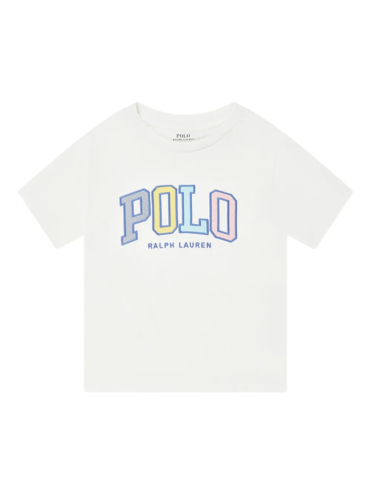 

POLO RALPH LAUREN KIDS футболка с вышитым логотипом, белый
