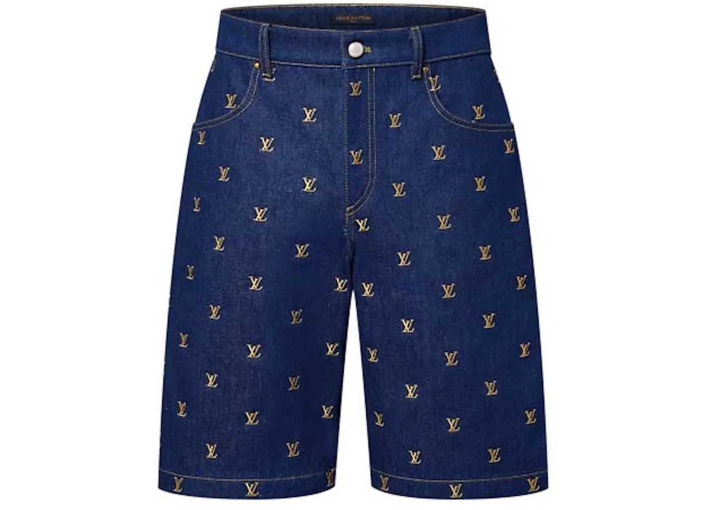 Мужские шорты с вышивкой Louis Vuitton Shorts, Indigo