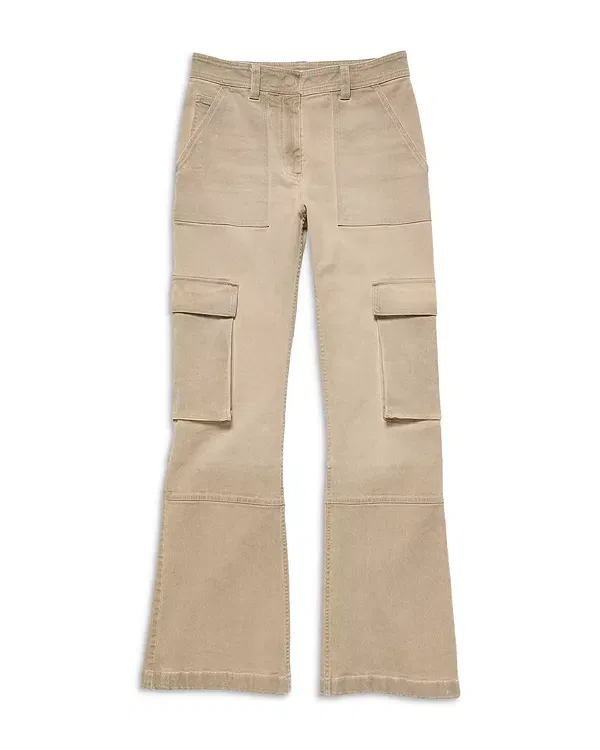 Женские брюки карго из стрейч-хлопка Acne Studios, Camel Beige