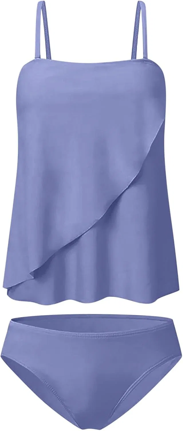 Женский танкини-комплект с утяжкой живота Soft, Purple — фото 4