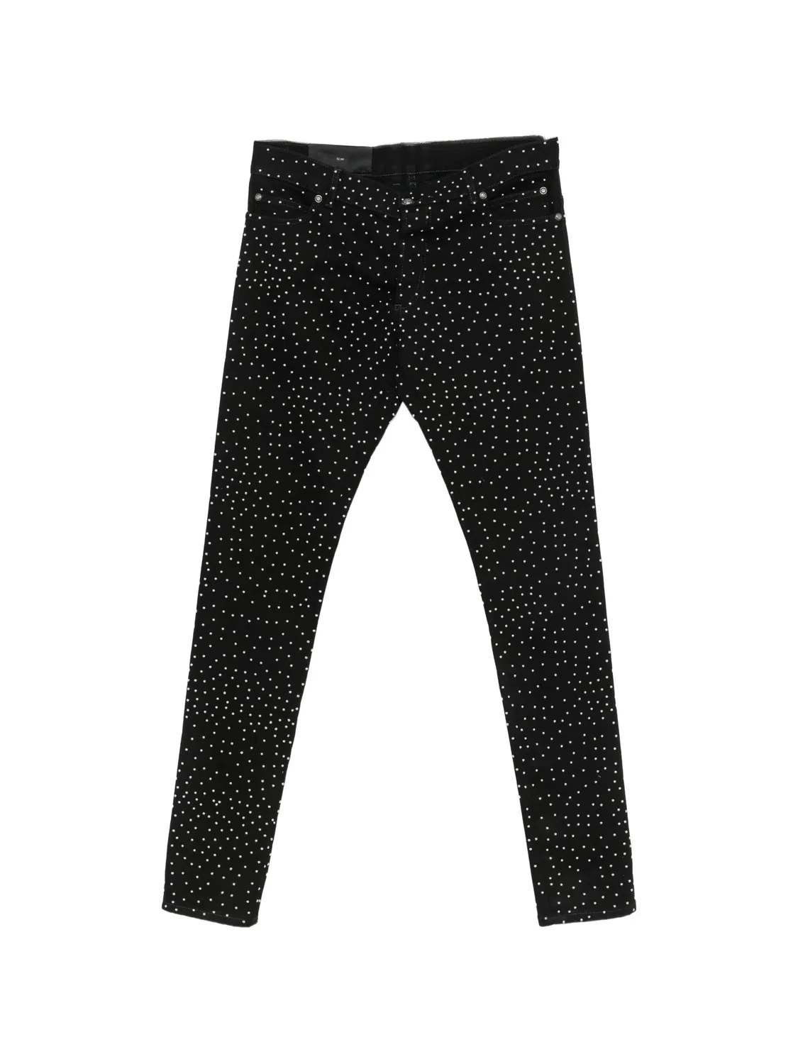 Узкие джинсы с заклепками, черные Balmain, черный