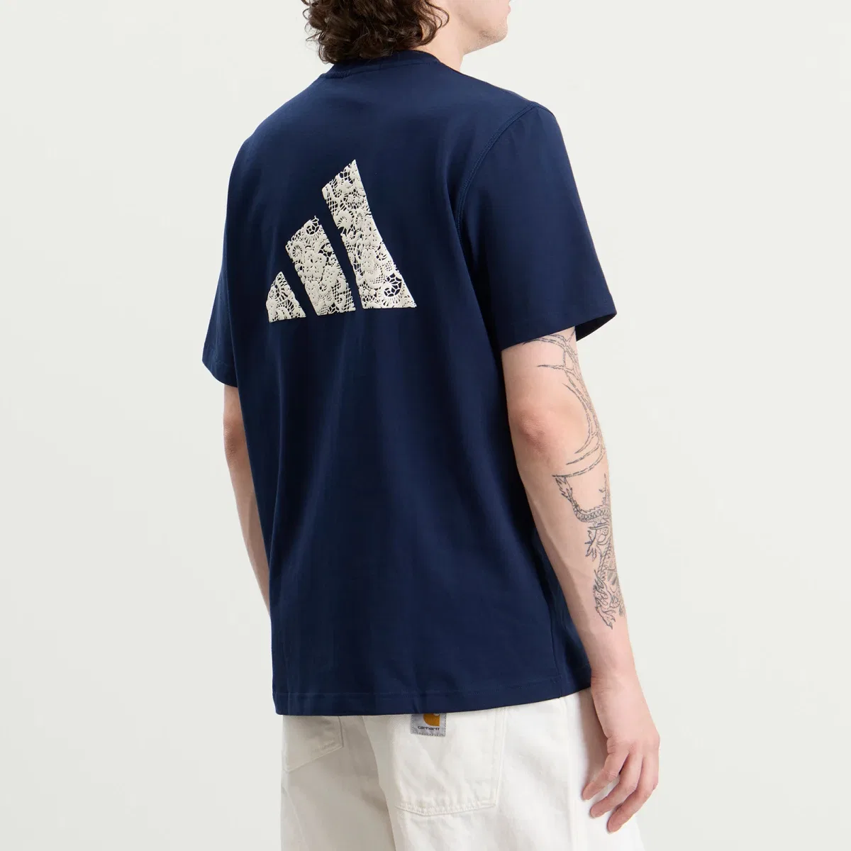 Футболка с длинным рукавом X arte Adidas, Collegiate Navy & Off White — фото 3